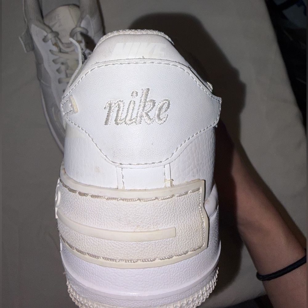Nike Air Force 1 Low Sneakers in White and Off-White - Picture 2 of 2
